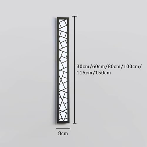 Applique murale longue étanche IP65 noire 30cm pour terrasse - 2