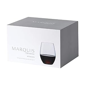 Marquis By Waterford Moments Stemless Wine Glass Set of 4, 4 Count (Pack of 1), Clear Marquis By Waterford Moments Stemless Wine Glass Set of 4 4 Count Pack of 1 Clear
