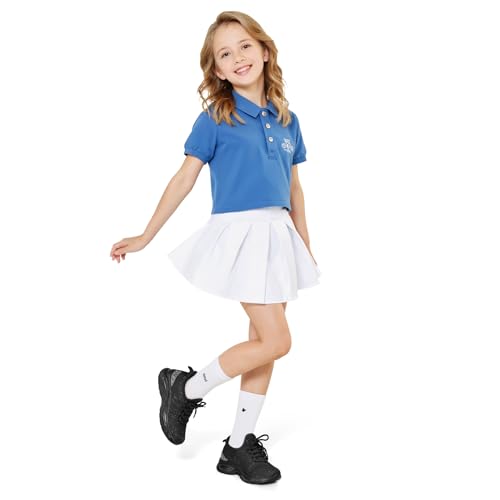 runside girls lightweight sneakers kids lace-up tennis running shoes breathable walking shoes for toddlerlittle kidbig kid