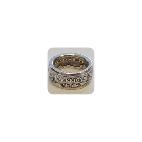 SUKKCCNO 925 Sterling Silver Dollar Ring Vintage United States National