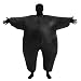 HUAYUARTS Inflatable Full Body Suit Costume Adult Funny Cosplay Cloth Party Toy for Halloween Christmas, Free Size, Black