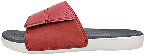 Izod Men's Casual Adjustable Slides, Red, Size 11 #TOP1