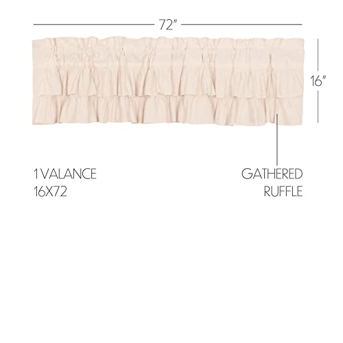 VHC-Brands-Simple-Life-Flax-Solid-Color-Cotton-Linen-Blend-Farmhouse-Kitchen-Curtains-Rod-Pocket-Hanging-Loops-16×72-Valance-Natural-Creme-White VHC Brands Simple Life Flax Solid Color Cotton Linen Blend Farmhouse Kitchen Curtains Rod Pocket Hanging Loops 16×72 Valance Natural Creme White