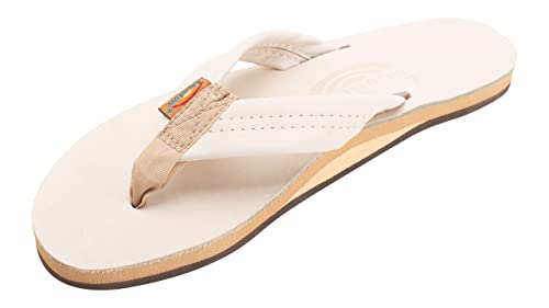 Rainbow Sandals Women's Single Layer Leather Sandal, Sand, Large /