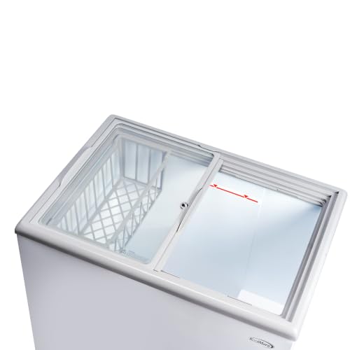 Image of KoolMore 30 in. Commercial Flat Top Ice Cream Display Freezer, NSF Listed, 7 Cu. Ft. in White