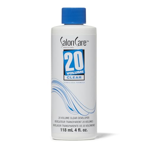 Salon Care 20 Volume Clear Developer, Superior Gray Coverage, Stabilized Formula for Consistent, Predictable Results, 4 Ounce