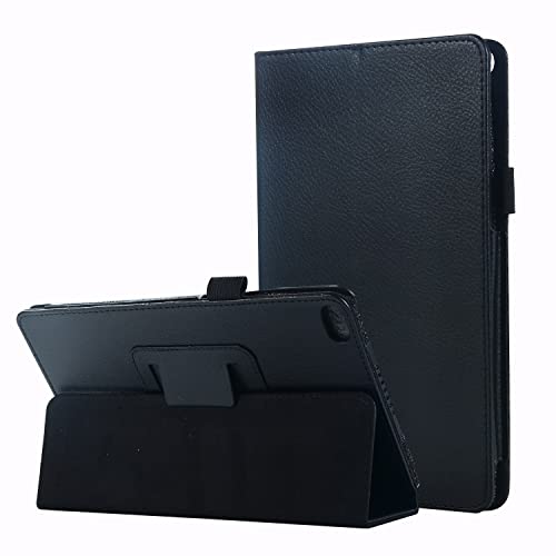 Étui pour tablette Lenovo E8 TB-8304F en cuir noir avec support pliable