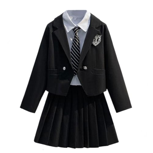 [Rosesky] ���w�� ���w�Z ���q �X�J�[�g�X�[�c �؍� ���� ���Ǝ� �X�[�c�Z�b�g �L�b�Y ���̎q ���w�� ���w�� ���� �u���U�[ 160cm 150cm 120cm JK���� 4�_�Z�b�g �l�N�^�C �X�[�c �� �s�A�m���\�� �q�� �t�H�[�}���X�[�c