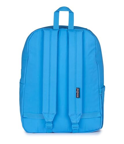 Image of JanSport Superbreak Plus FX Backpack - Work, Travel, or Laptop Bag with Water Bottle Pocket - Azul Blue