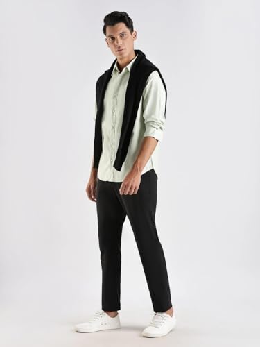 Image of Solid Regular fit Cotton Shirt