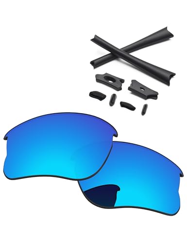 Image of Replacement Lenses & Rubber Kits for Oakley Flak Jacket XLJ OO9009 63mm - Precision Fit, UV Block, Impact Resistant