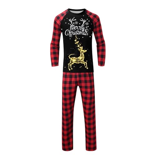 Pyjama Noel Famille Ensemble Haut de Gamme Pijama Coton Hiver