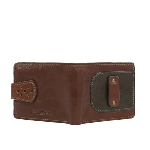 Image of Hidesign Men Tan /Olive Fort Worth W2 Casual Bi-Fold M