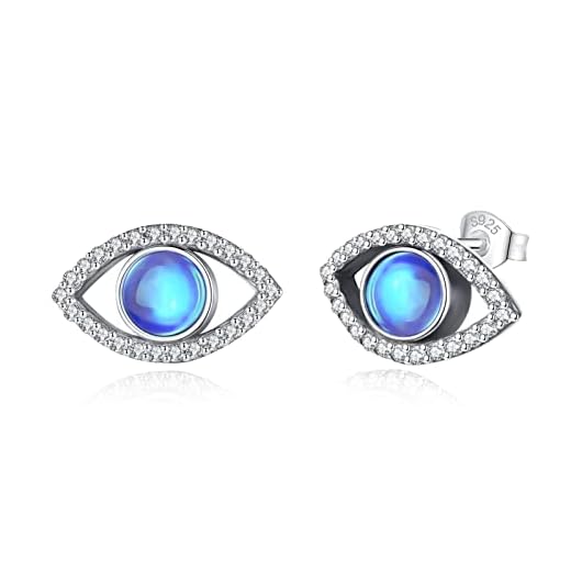 INFUSEU Evil Eye Stud Earrings
