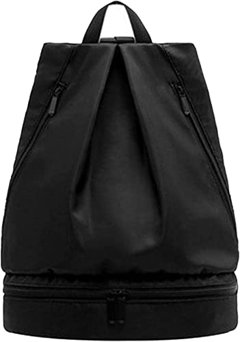 LUAMY プールバッグ 女の子 男の子 スイミングバッグ 小学生 大人 兼用 水着 入れ プール バッグ ナップサック 靴分けて収納 乾湿分離 超軽量 コンパクト 防水撥水素材 ビーチ遊び 学校体育 水泳授業 スイムバッグ