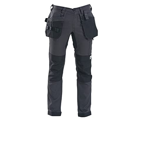 Bitco Rijn Gray Men Work Trousers Water and Oil Repellent Reinforced Knee Pad Pockets and Ultra Stretch Critical Points, 36 (US, Waist, 36, Regular, Anthracite)