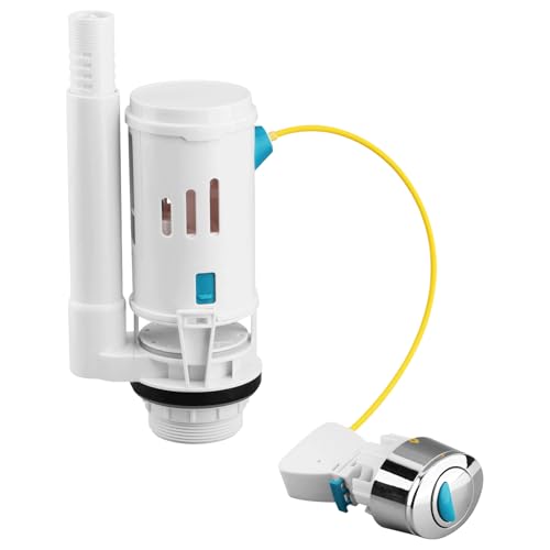 Adjustable Dual Flush Valve with Push Button, 2'' Outlet &