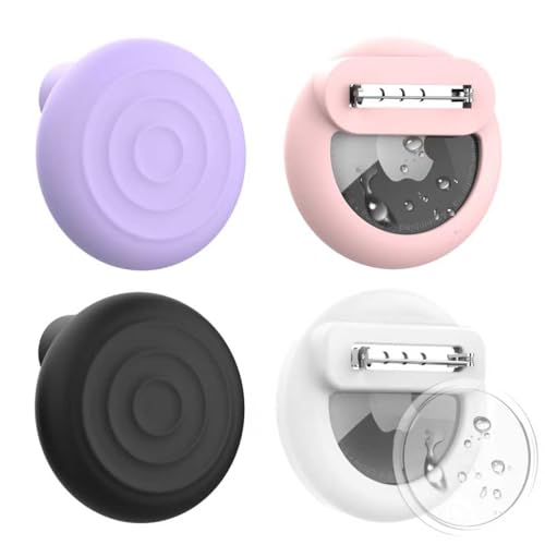 Image of 4 Pack Compatible for Air Tags Apple (Gen1&2) Kids Hidden, Airtag Holder for Kids, AirTag Hidden Kids Holder with Invisible Pin, Anti Lost, for Children, Elderly, Clothing