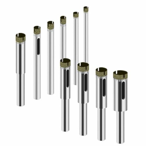 Set de 10 brocas para taladro con recubrimiento diamantado 3mm-13mm miniatura 1