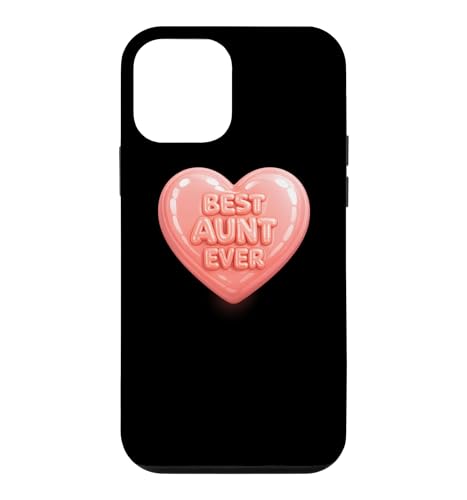 Best Aunt Ever Heart Candy Cute Auntie Gift Women Trendy �X�}�z�P�[�X iPhone 12 mini �p