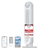 Dreo Smart 20dB Leiser Turmventilator, 10 m Wurfweite 4 Geschwindigstufen 4 Modi 8 Std. Timer 90° oszillierende Ventilator mit Kühlung WLAN & Fernbedienung für Schlafzimmer, Nomad OneS, Weiß