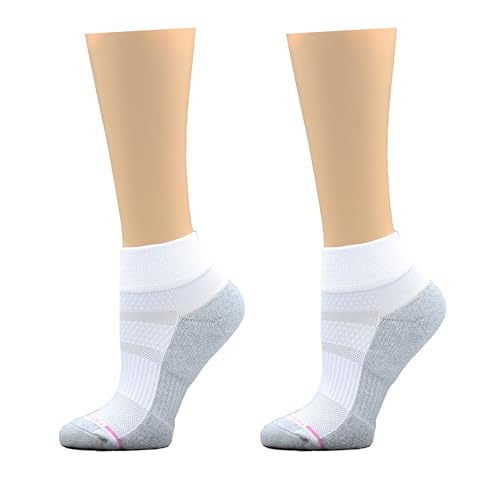 Image of Dr. Motion Solid Half-Cushion | Quarter Compression Socks For Women