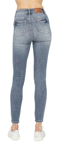 Judy Blue High Waisted Tummy Control Contrast Wash Skinny Jeans 887672