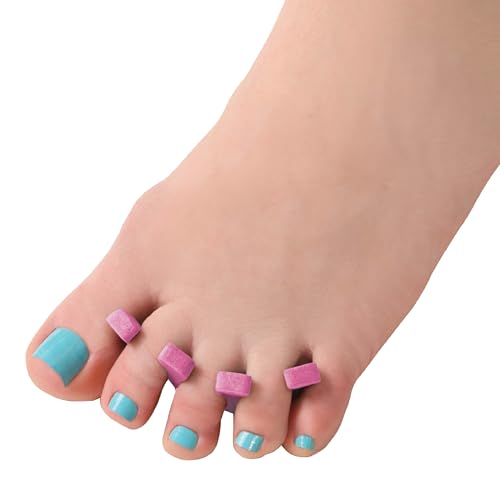 Image of ForPro Professional Collection Sole Toe, Cotton Candy Pink, Individual Pedicure Toe Separators, 1 inch W x 1 inch L, 144-Count