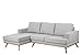 Produktbild AC Design Furniture Chaiselongue Andrea, B: 233 x T:148 x H: 81 cm, Stoff, Grau