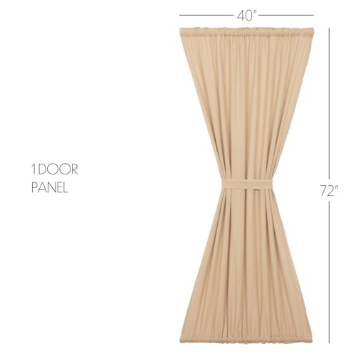 VHC-Brands-Farmhouse-72×40-Door-Panel-Tan-Rod-Pocket-Burlap-Window-Curtains VHC Brands Farmhouse 72×40 Door Panel Tan Rod Pocket Burlap Window Curtains