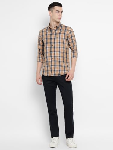 Image of Allen Cooper Checks Shirts for Men - 100% Cotton Comfort Fit Casual and Formal Shirt - Breathable, Soft, Classic Style (Multiple Colors)