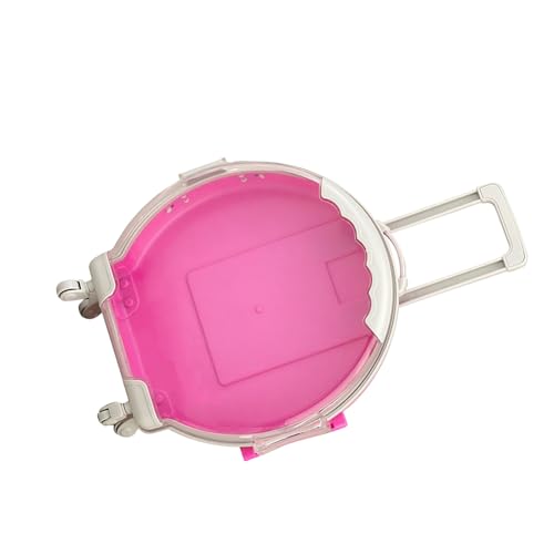 WOHPNLE Puppenkoffer, Trolley-Koffer in Mini-Größe, Reisekoffer für Puppen, Simulation von Rollkoffern, Kinderspielzeug-Organizer, Puppenreisen Zubehör, Rollkoffer für Puppen, Kinder (Aubergine)