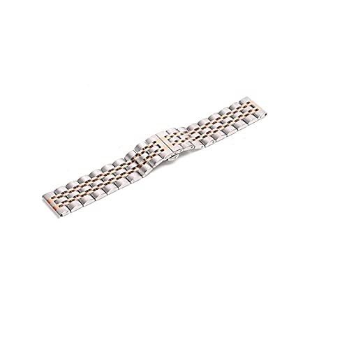 Sangle de montre acier 20 mm 22 mm à sept perles pour le bureau et les sorties habillées
