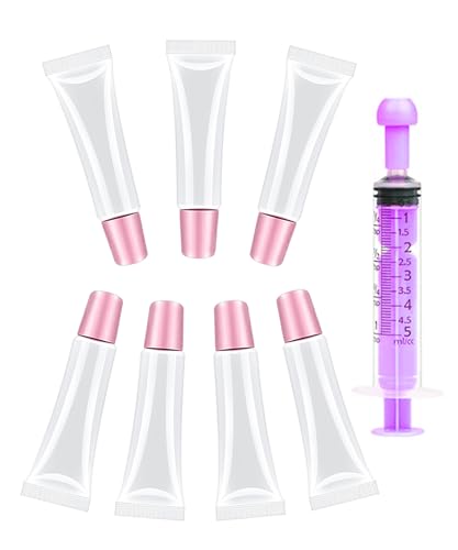 Guokoo 7pcs Lip Gloss Tubes - 10ml Clear Refillable...