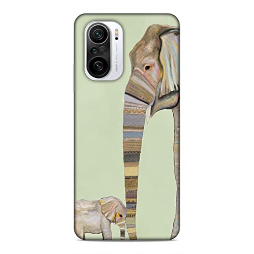 Image of Printed Mobile Back Hard Case Cover for Xiaomi Redmi 11X / Xiaomi Redmi 11X Pro /Xiaomi Redmi K40 | Elephants, Cute Baby Elephant, Traditional-2189