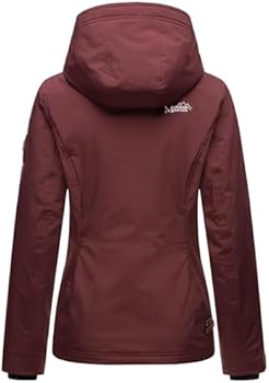 Marikoo B862 Overgangsjas voor dames, voorjaar, licht gevoerd, capuchon, kort, taupe, S Marikoo B862 Overgangsjas voor dames, voorjaar, licht gevoerd, capuchon, kort, taupe, S