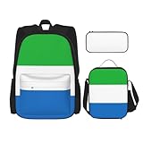 sierra leone pro iii tent lightgrey/mango 【Funktionales Federmäppchen】 Das Federmäppchen mit Sierra Leone-Flagge ist aus Oxford-Tuch (Polyester), bietet ein robustes und verschleißfestes Design. Er verfügt über zwei Haupttaschen mit Reißverschluss, eine mit drei Innentaschen und fünf Stiftfächern und eine andere ohne Innentaschen, ideal für die Aufbewahrung von Schreibwerkzeugen und Kunstbedarf.