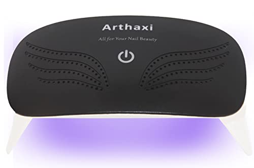 Arthaxi UV LED Gel Nail Lamp, Mini Nail Curing Lamp Travel Size, Gel Nail Dryer for Nail DIY at Home or Fix a Nail while Traveling