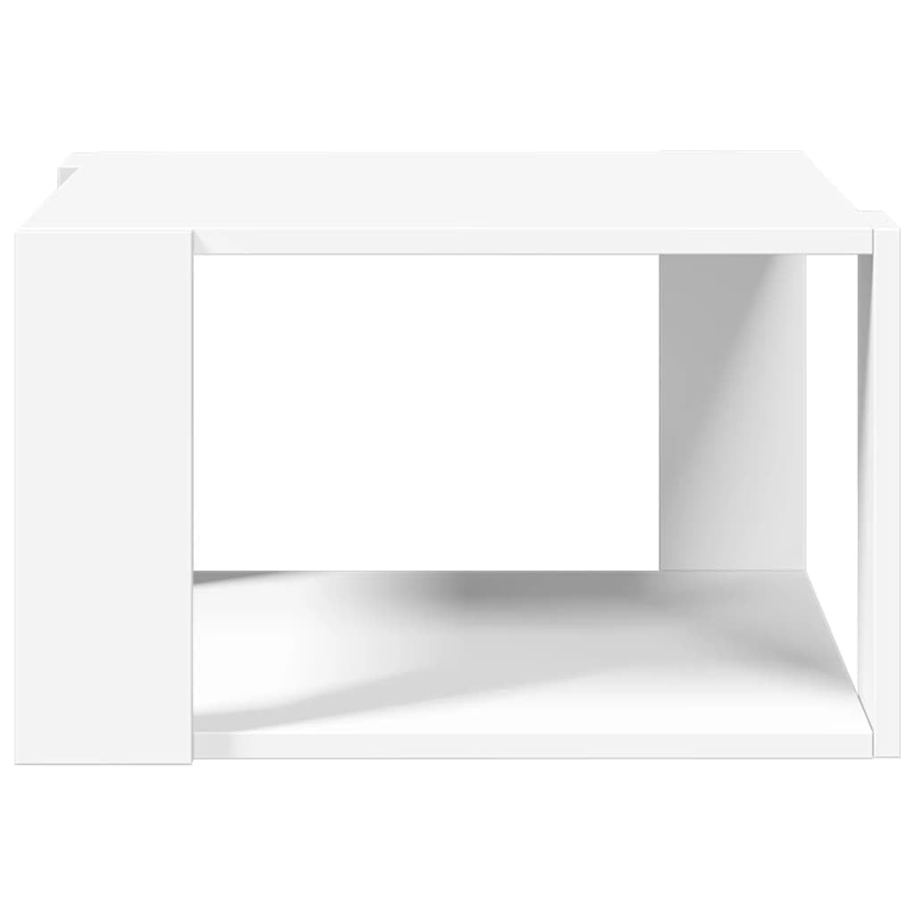 vidaXL Mesa de Centro Blanca 51,5x51,5x30 cm Madera de ingeniería