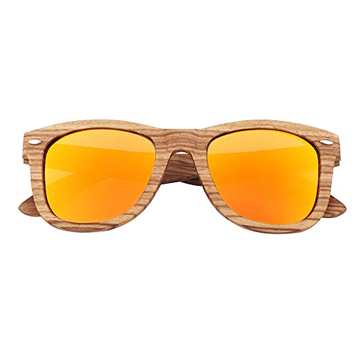 Wood Sunglasses Men for Women Wooden Frame 100% UV Protection Polarized Lens Outdoor Driving Glasses3