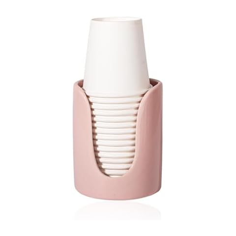 Small Ceramic Cup Dispenser for Bathrooms Cover