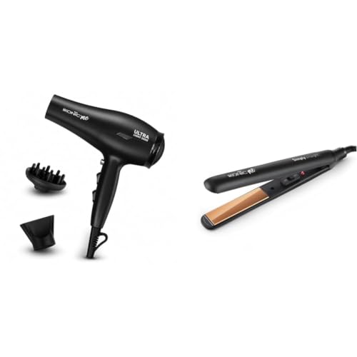 Image of Ikonic Me Ultralight Professional Hair Dryer 2000 Watts + Me Simply Straight Hair Straightener For Women, 1 Inch (Combo Pack of 2)