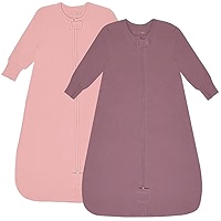 Mama Cheetah Long Sleeve Baby Sleep Sack, 0.5 TOG Organic Cotton