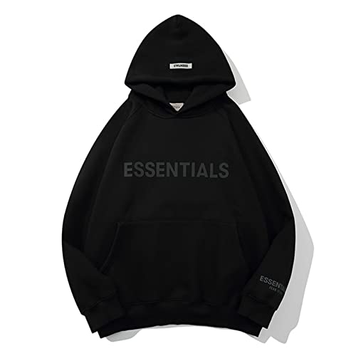 FEAR OF GOD Essentials jaqueta camisola com capuz, casais hip hop camisola pulôver, canguru bolso re