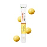 Garnier Vitamin C Eye Cream for Dark Circles, 4% Vitamin C, Niacinamide, Banana Powder, Caffeine, Brightening Eye Treatment For Dark Circles, Under Eye Bags And Puffiness, 15ml