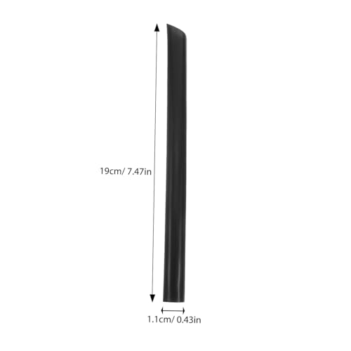 Pitillos desechables negros 19 cm diámetro 1.1 cm 100 uds miniatura 2