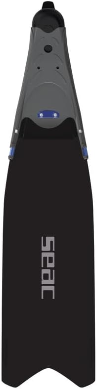 Miniatura 4 de SEAC BM-30, Aletas largas con cuchillas intercambiables para apnea y pesca submarina, Made in Italy, BlackBlue, 9.5-10