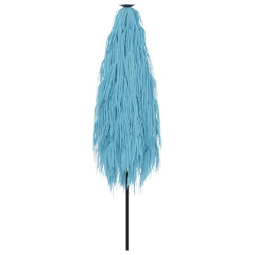 Parasol de Patio azul CLSDRZC de 248 cm con estructura de acero 4