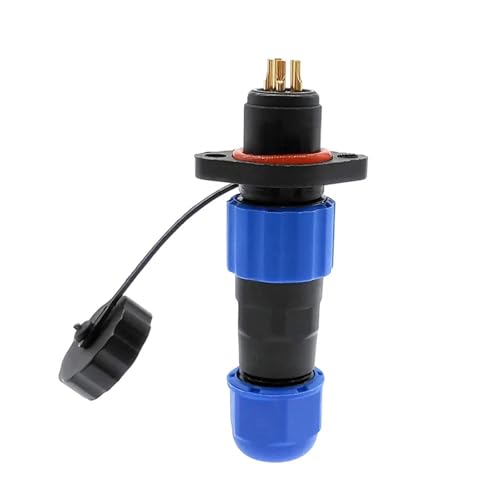 Conector SP13 impermeable de 3 pines con brida para cables eléctricos 6