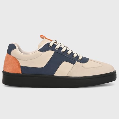 Image of Cruiser Men's Color Block Sneakers | Cushioned Insole Comfortable Shoes | Trendy & Stylish Modern Sneakers | Durable TPR Sole Casual Walking Footwear (2653)